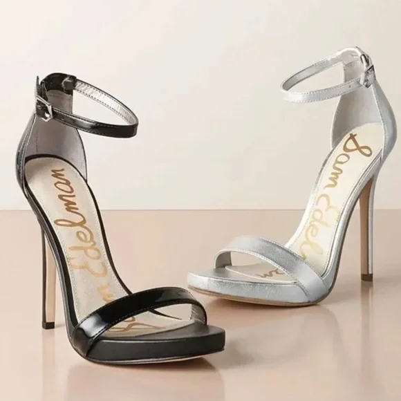 NIB Sam Edelman Eleanor Heel in Black Patent - Picture 2 of 5